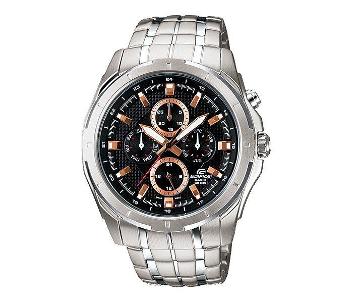 Casio Edifice EF-328D-1A5DF Mens Analog Watch Silver and Black - Zoom Image