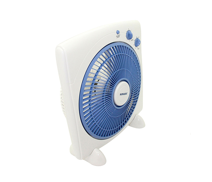 Sonashi SBF-7031 12-inch Box Fan - White & Blue - Zoom Image 1