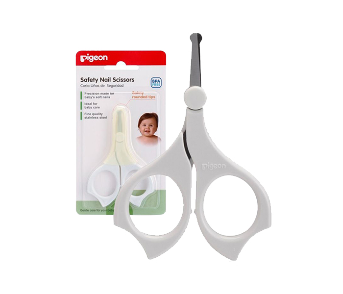 Pigeon N11583529A Baby Nail Scissors - White - Zoom Image