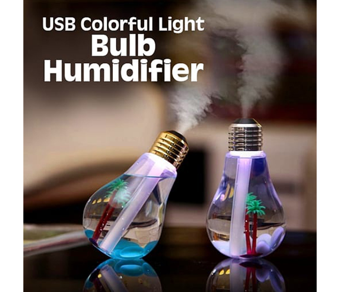 Fashionable Multi-Color Mini USB Colorful Light Bulb Humidifier - Zoom Image 1