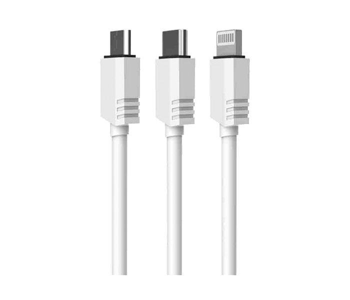 Vidvie CB-413 Data Cable for Smartphone - 1 Meter, White - Zoom Image 2