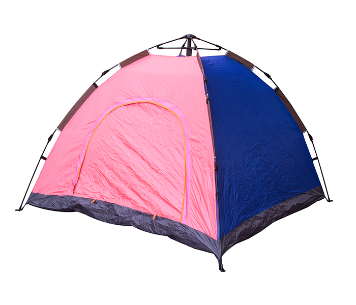 Taqdeer Pt-9552 Camping Tents Pop Up Instant Automatic Backpacking Dome Waterproof Tent For 4 Person - Blue And Rose - Zoom Image 2