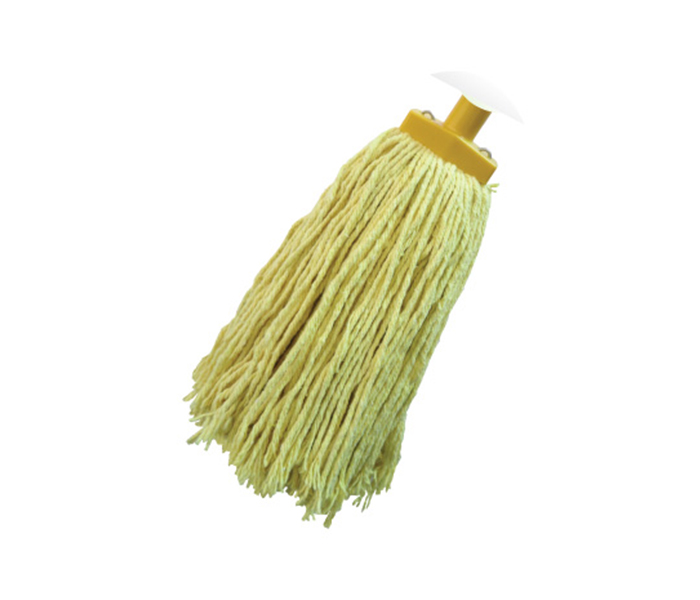 Faabi FB6707MOP 120 CM Polish Wooden Handle Cotton Mop - Yellow - Zoom Image