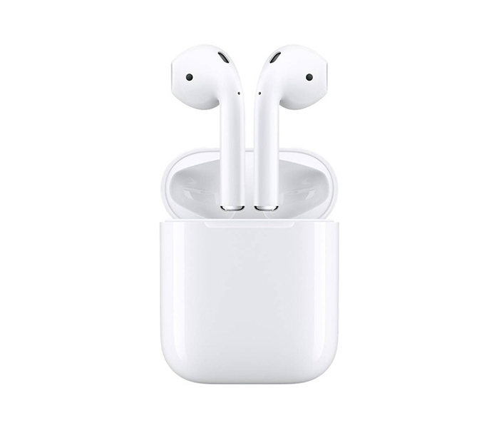 Apple Airpods 2 Bluetooth Headset with Mic And Charging Case - White - Zoom Image 2