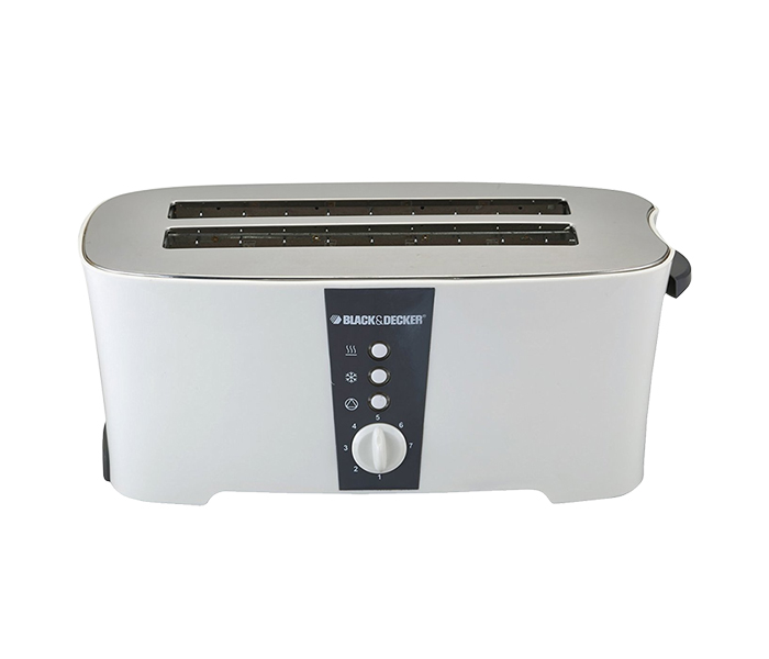 Black and Decker ET124-B5 4 Slice Long Cool Touch Toaster - White - Zoom Image 3