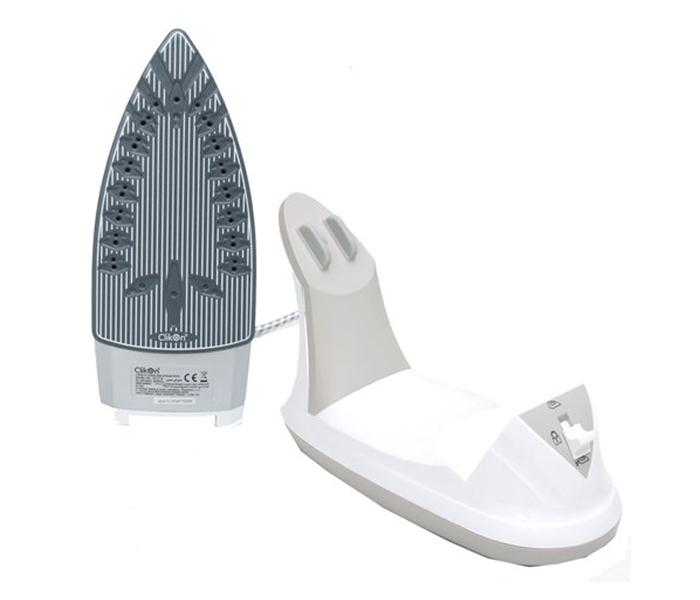 Clikon CK4118 Cord and Cordless Steam Iron Box with Self Cleaning Function - White - Zoom Image 1