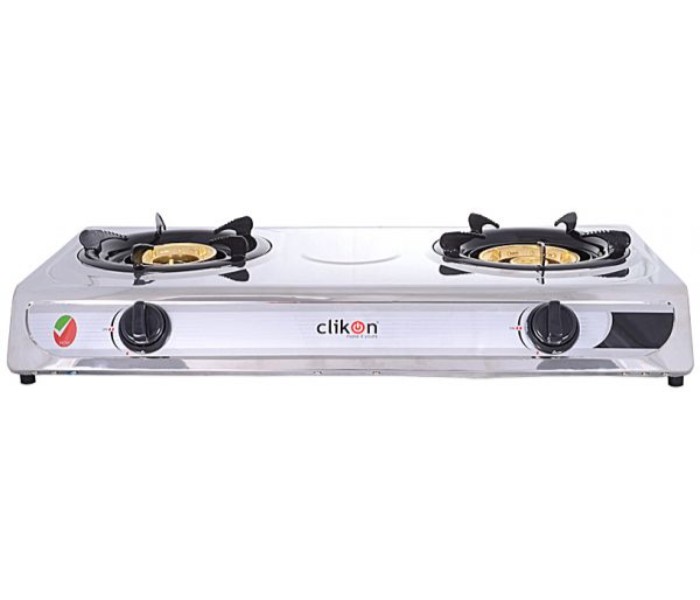 Clikon CK2141-N 2 Burner Stainless Steel Gas Stove Silver and Black - Zoom Image 4