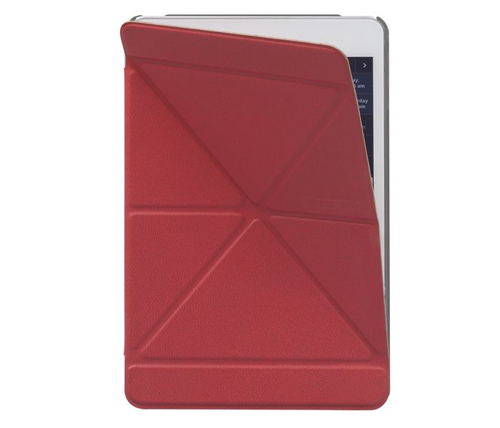 Promate Origami-Mini4 Premium Folio Case with Unique Origami Folding Stand for iPad mini 4 - Red - Zoom Image 4