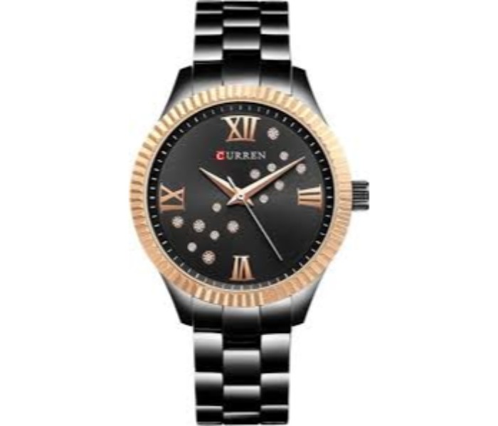 Curren Women's Water Resistant Alloy Analog Watch 9009 Black - Zoom Image