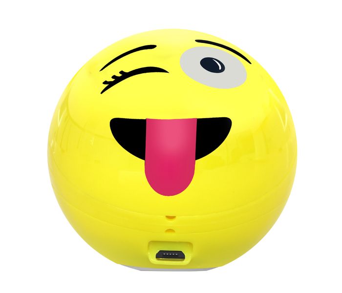 Promate Groovoji Mini Wireless Emoji Speaker with Handsfree - Yellow - Zoom Image 9