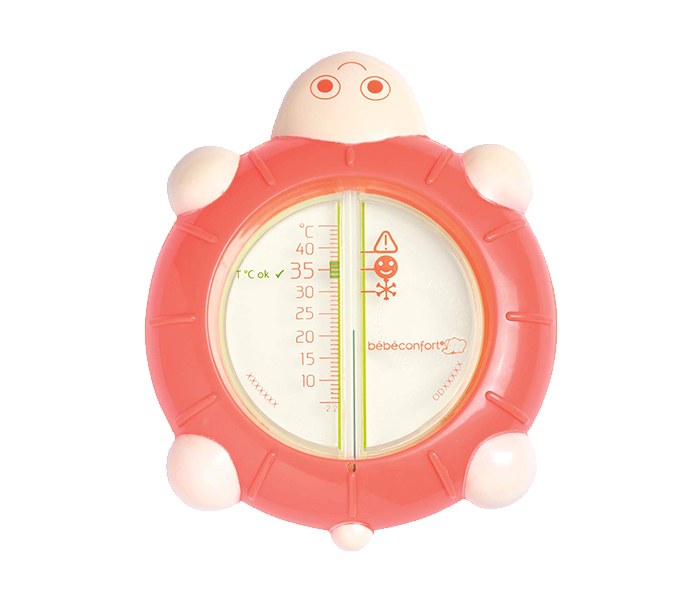 Bebe Confort 32000212 Tortoise Bath Thermometer - Pink - Zoom Image