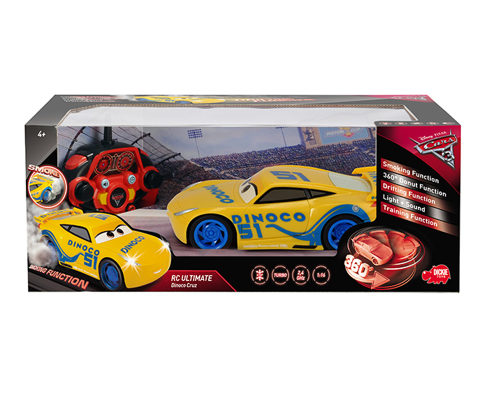 Dickie 203086006038 RC Cars 3 Ultimate Dino Cruz Ramirez - Yellow - Zoom Image 6