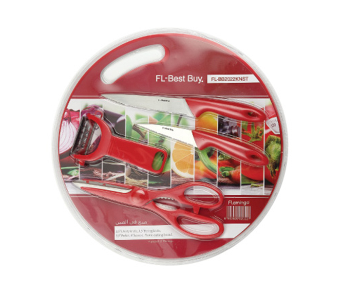 Flamingo FL2022KNST Knife Set - Red - Zoom Image