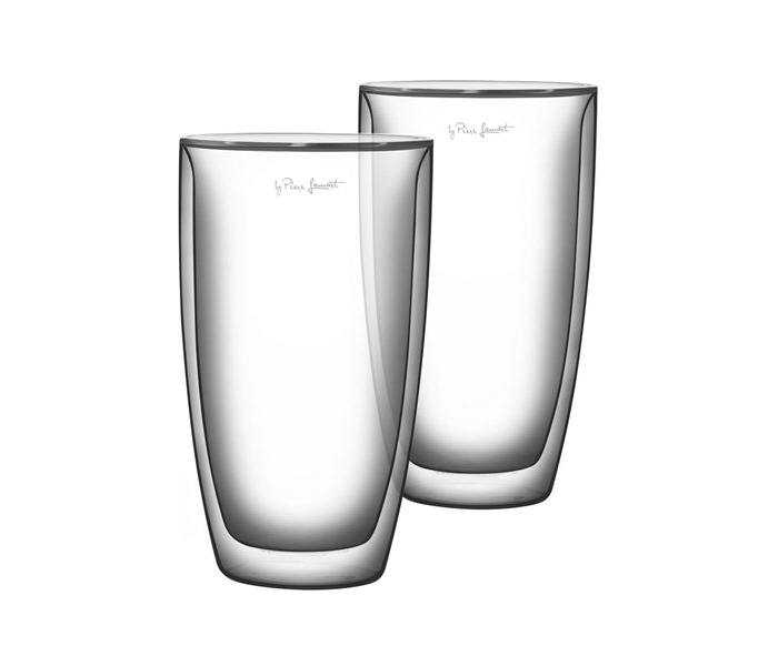 Lamart LT9010 Vaso 230ML Coffee Glass Set, Clear - 2 Pieces - Zoom Image 2