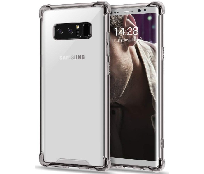 ABS Crystal Clear Reinforced Corners Shock Absorption Protection TPU Case for Samsung Note 8 APSN8 Transparent - Zoom Image 3