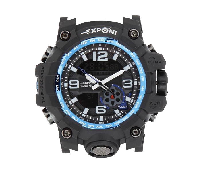 Exponi SPO-09 Analog-Digital Watch for Men - Black - Zoom Image 3