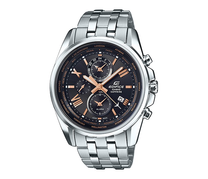 Casio Edifice EFB-301JD-1ADR Mens Analog Watch Silver and Black - Zoom Image