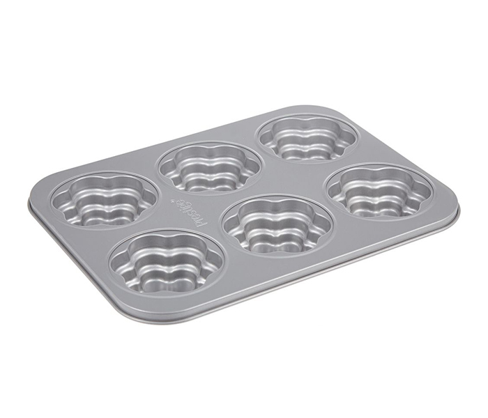 Prestige PR46638 Bakemaster 2 Flower Cakelette Pan, Grey - Zoom Image 1