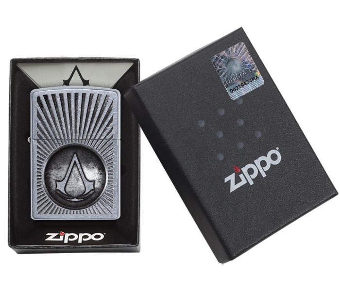 Zippo 29602 Assassin's Creed Lighter Black and Silver - Zoom Image 2