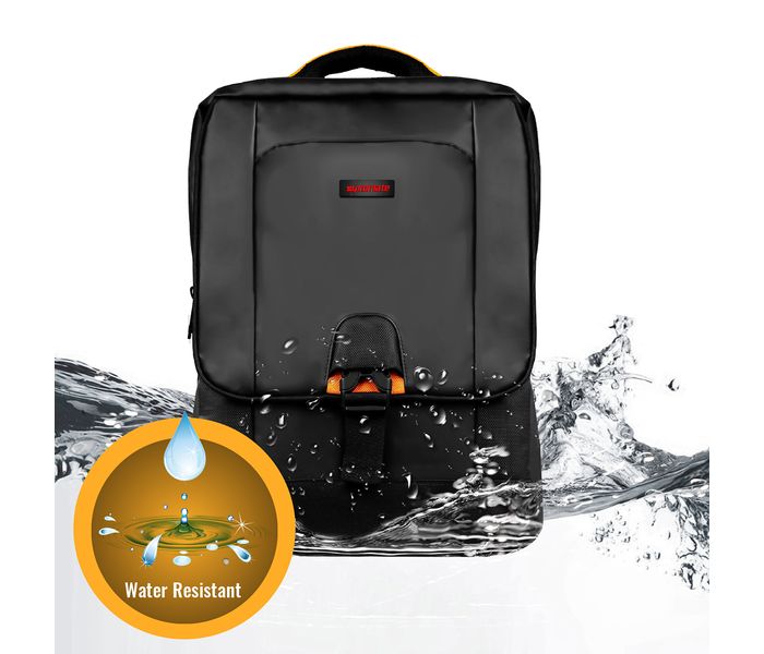 Promate Commute-BP 15.4 inch Superior Quality Multi-Functional Laptop Backpack with Water-Resistant, Black - Zoom Image 5