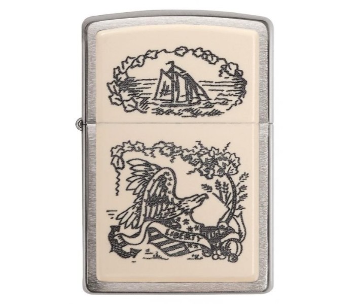 Zippo 29517 20414 Scrimshaw Liberty Eagle Lighter Multicolor - Zoom Image 4