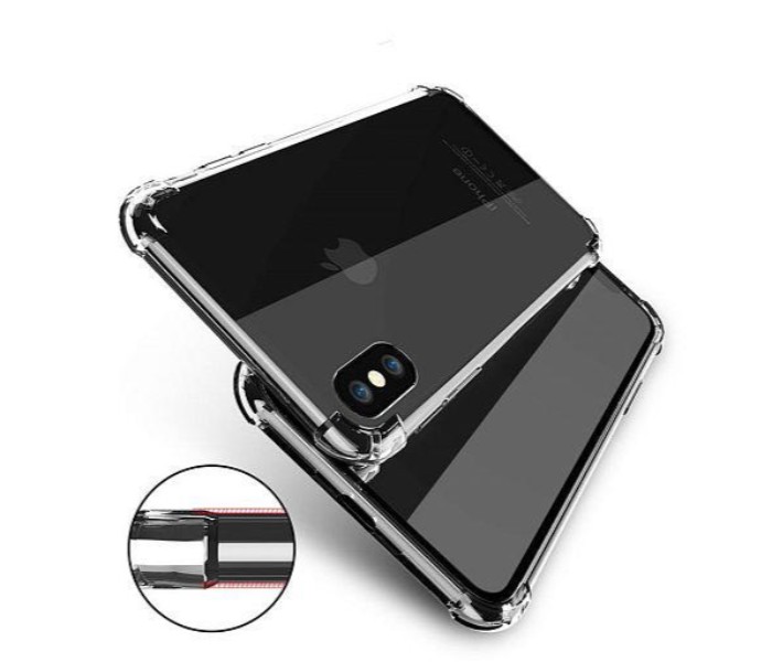 Shockproof Silicone TPU Transparent Back Case For iPhone X and XS SPT23 Clear - Zoom Image 2