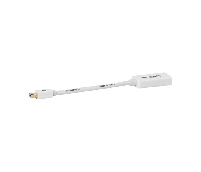 Promate Thudermate-H Premium High Speed Mini DisplayPort to HDMI Adapter, White - Zoom Image 1