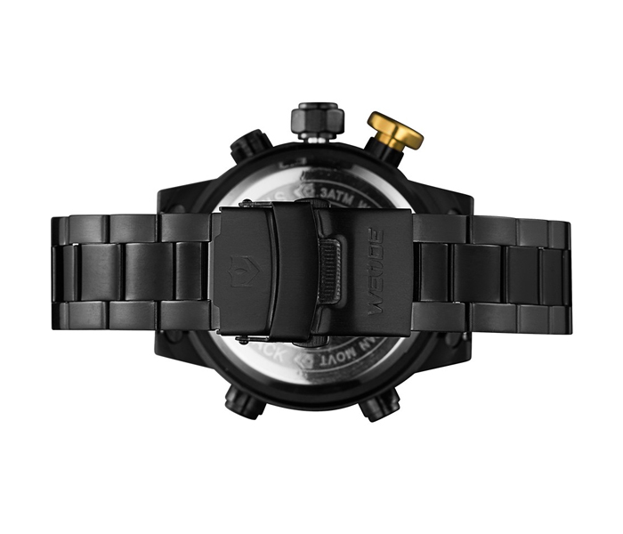 Weide WH-6402MB Analog and LED Digital Watch Black and Yellow - Zoom Image 3