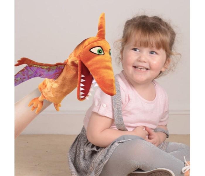 Fiesta Crafts T-2761 Hand Puppet Pterodactyl Orange - Zoom Image 4