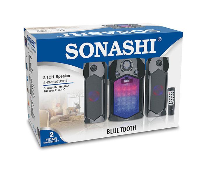 Sonashi SHS-2107USRB 2.1 Channel Bluetooth Speaker with USB, SD Card Slot & FM Radio Function - Zoom Image 6