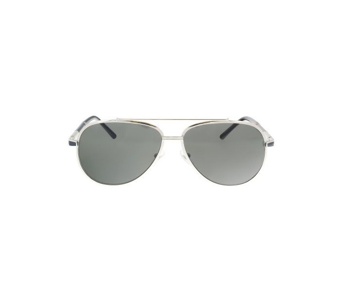 Mont Blanc MB 511S 16A Aviator Silver Frame & Smoke Mirrored Sunglasses for Men - Zoom Image 2