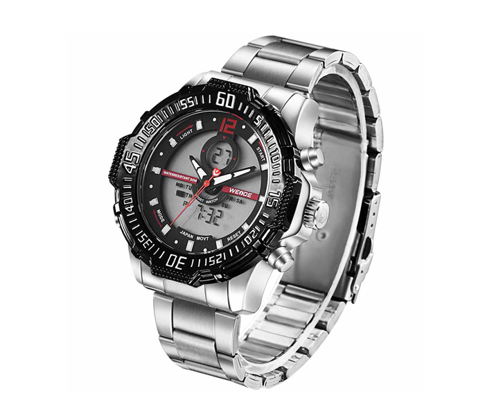 Weide WH-6105MB Analog and LCD Digital Watch Black and Silver - Zoom Image 3