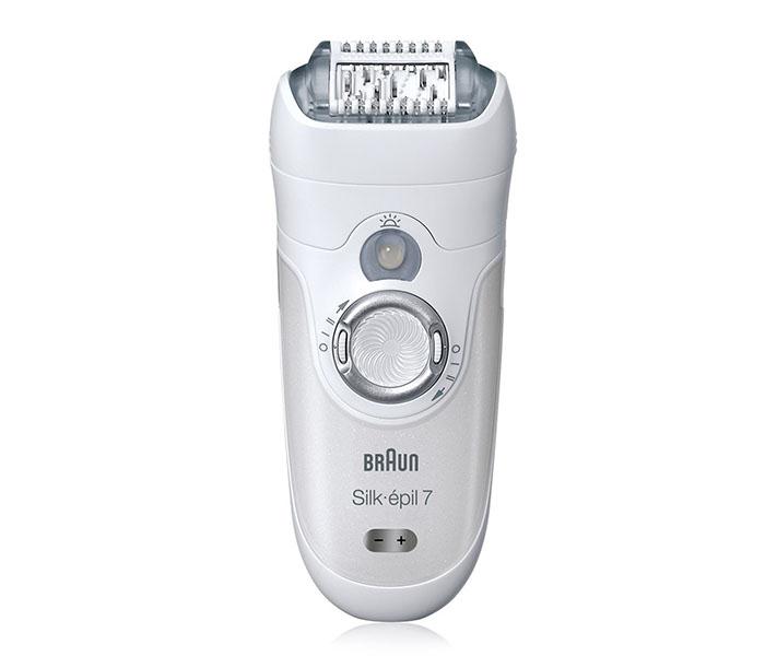 Braun SE 7561 Silkepil Wet & Dry Cordless Epilator - White & Silver - Zoom Image 2