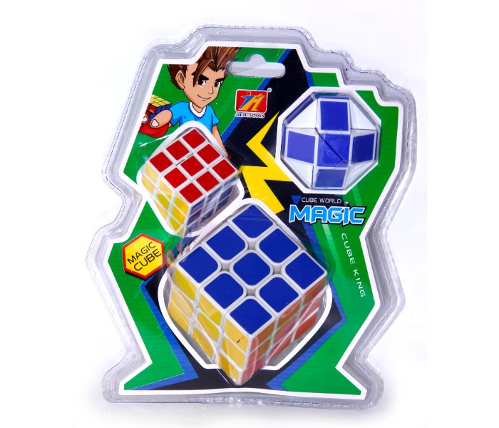 Taqdeer 413 3 Piece Magic Cube Set  Multicolor - Zoom Image 1