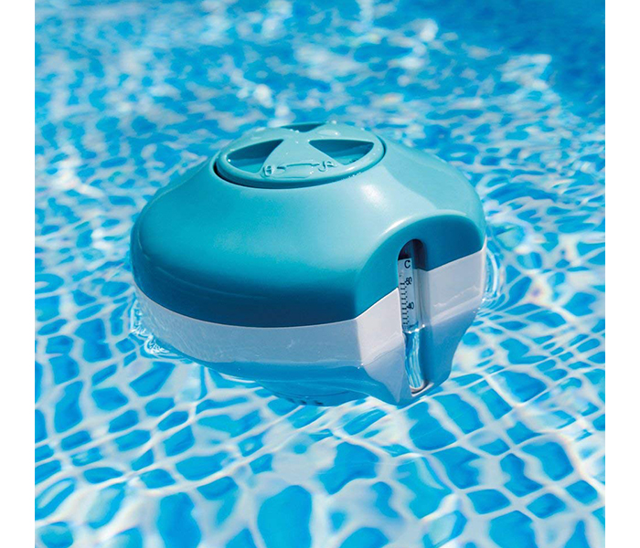 Intex ZX-29043 2-in-1 Swmming Pool Floating Chiorine Dispenser & Thermometer Set - Zoom Image 1