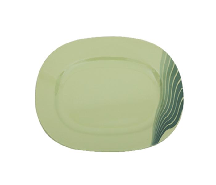 Royalford RF8159 12-inch Radiant Thai Oval Plate - Green - Zoom Image