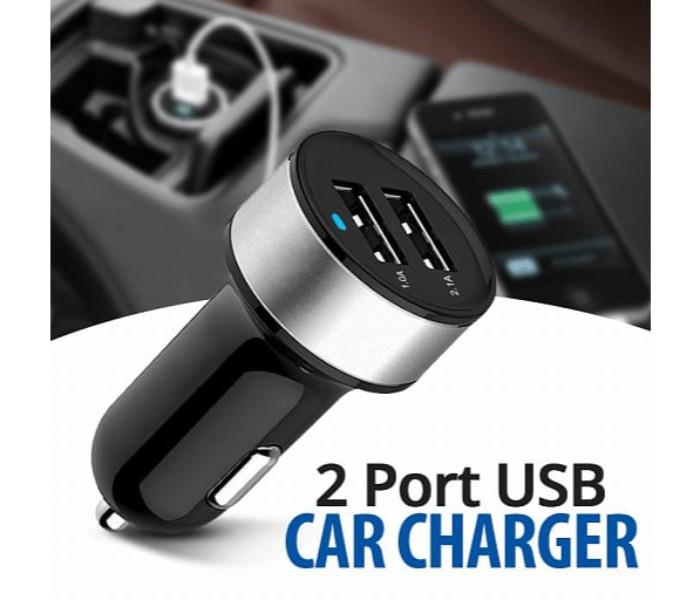 Universal Multi-Color 2 Port USB Car Charger - Zoom Image 1