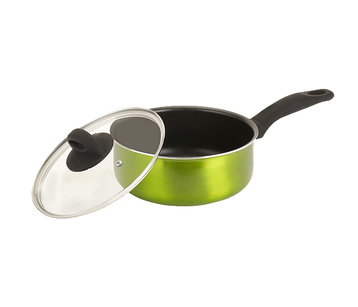 Royalford RF6955 20CM Non-Stick Sauce Pan with Lid - Green - Zoom Image 4