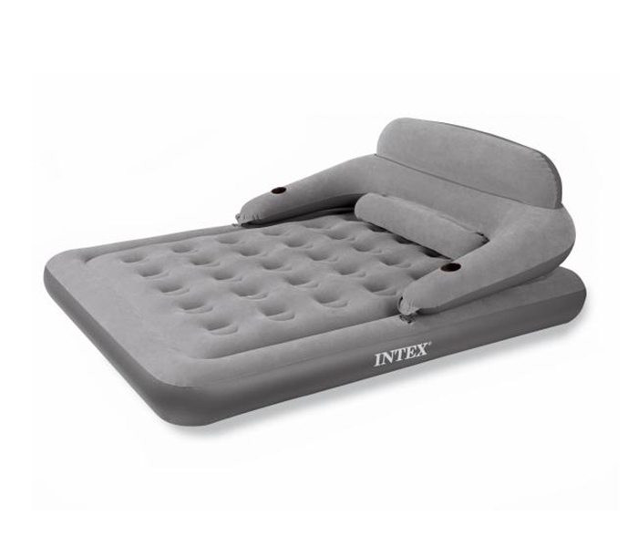 Intex ZX-68916 152 x 203 x 71CM Inflatable Queen Size Sofa & Airbed - Grey - Zoom Image