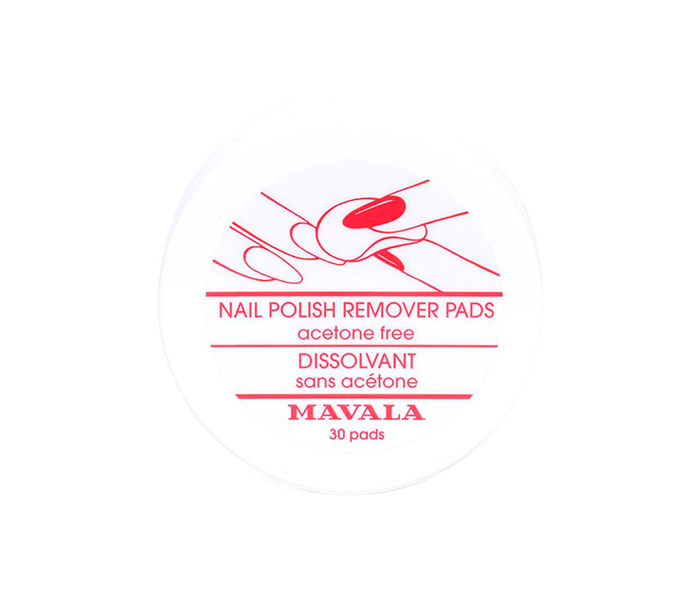 Mavala N12924577A Nail Polish Remover Pads - White & Red - Zoom Image