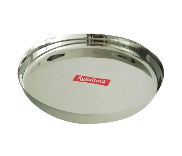 Royalford RF5339 14-inch Stainless Steel Thali Plate - Silver - Zoom Image