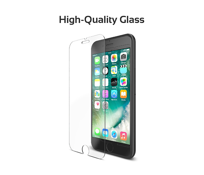 Promate Primeshield-i8+ Ultra-Slim Clear HD Tempered Glass Screen Protector - Zoom Image 2