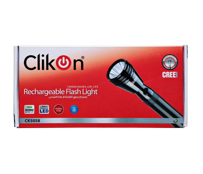 Clikon CK5058 Rechargeable LED Flash Light - Zoom Image 3