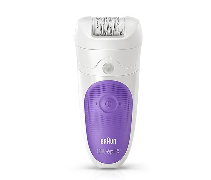 Braun SE 5541 Wet & Dry Cordless Epilator - White & Purple - Zoom Image 3