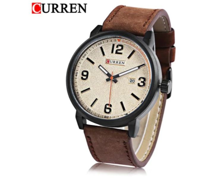 Curren 8218 Quartz Watch For Men Brown - Zoom Image 1