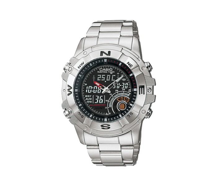 Casio AMW-705D-1ADF Mens Casual Analog and Digital Watch Silver - Zoom Image 3