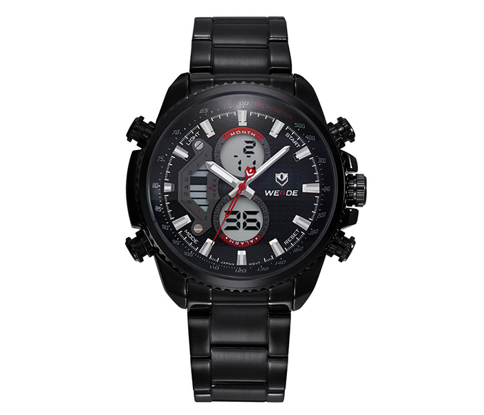 Weide WH-3410MB Analog and Digital Watch Black and Red - Zoom Image 1