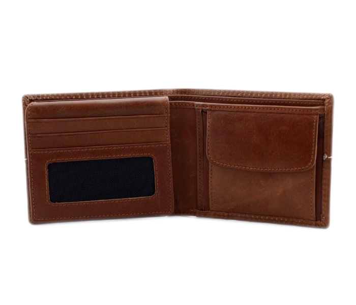 Philippe Morgan PM031 Men Leather Bifold Wallet Brown - Zoom Image 3