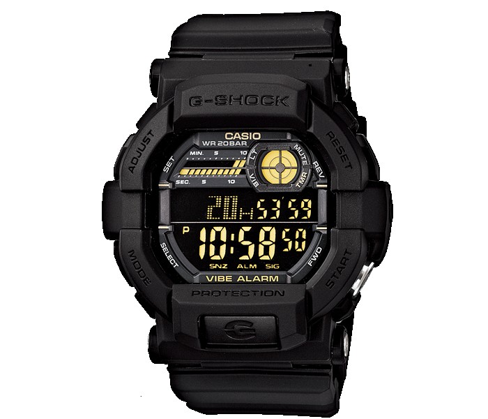 Casio G Shock GD350-1BDR Mens Digital Watch Black - Zoom Image