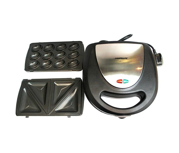 BM Satellite BM-7097 3-in-1 Snack Maker, Black - Zoom Image 3